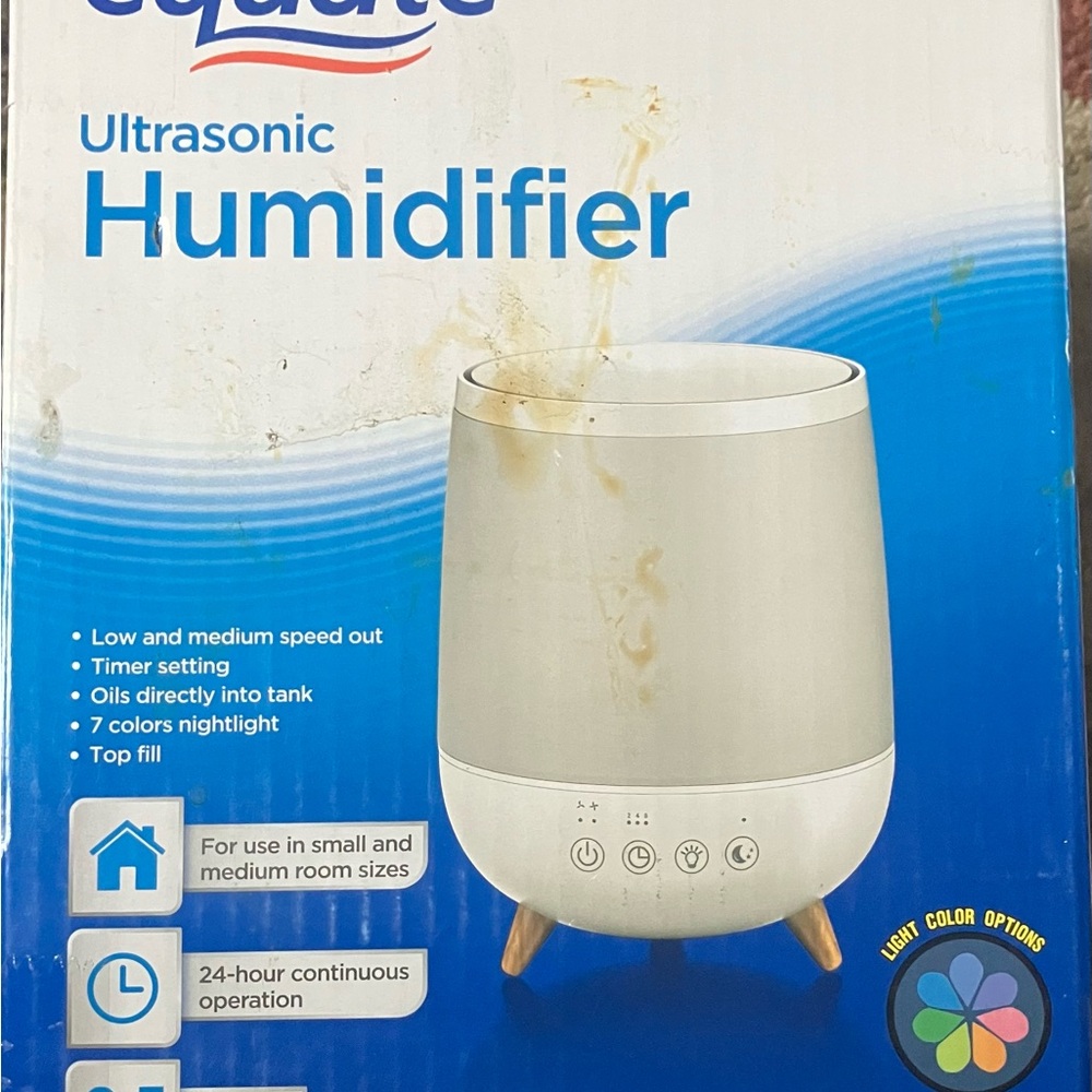 Equate Ultrasonic Humidifier - White